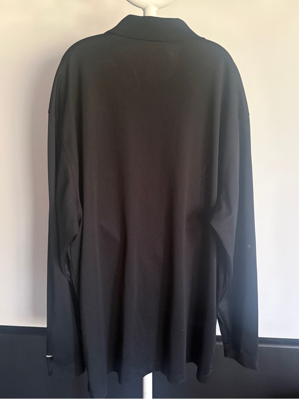 Black Nike Long Sleeve Golf Polo - Picture 3 of 3
